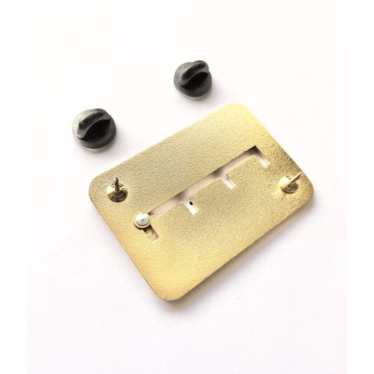 Pronoun Slider enamel pin, hard enamel