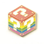 Queerstioning enamel pin by Pinbuds