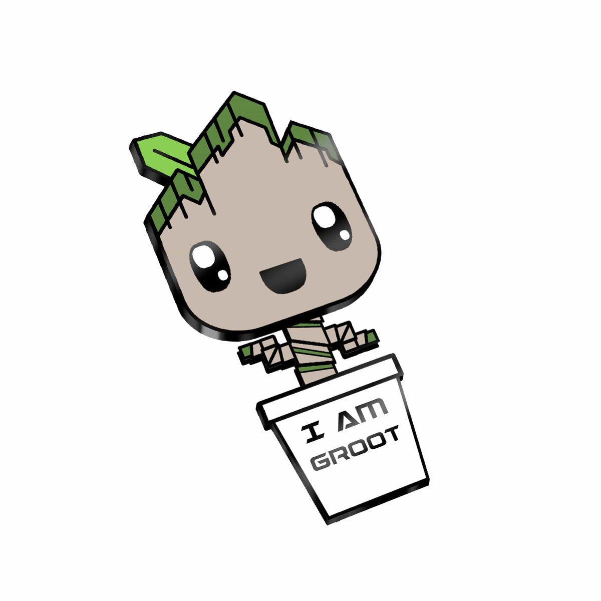 Strange Hero enamel pin, designed in Sydney