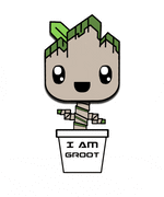 Root Bobblehead enamel pin by Pinbuds