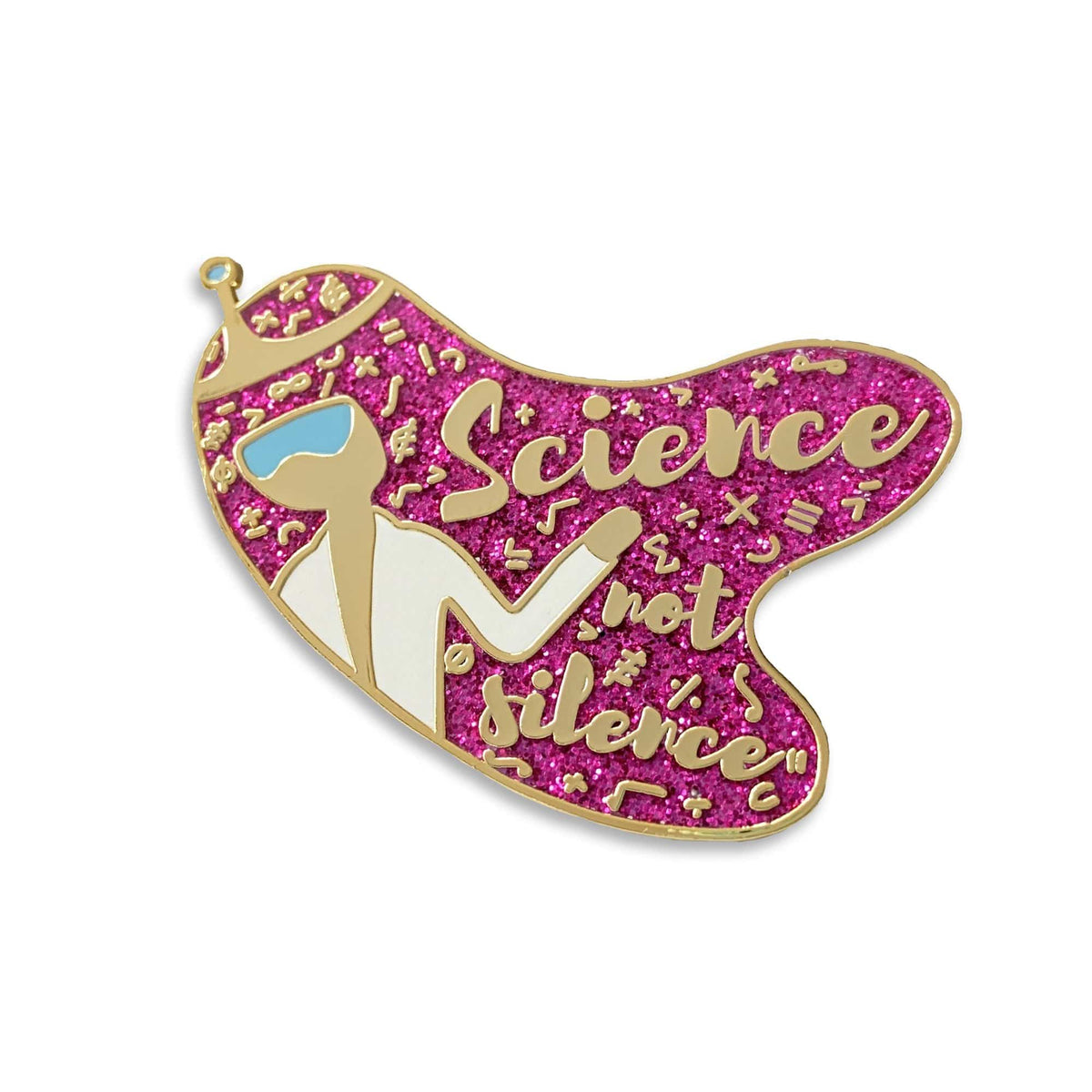 Science Not Silence enamel pin by Pinbuds