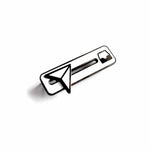 Slide Into DMs Slider enamel pin, black plating