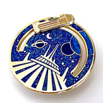 Space Mountain Slider enamel pin, sliding
