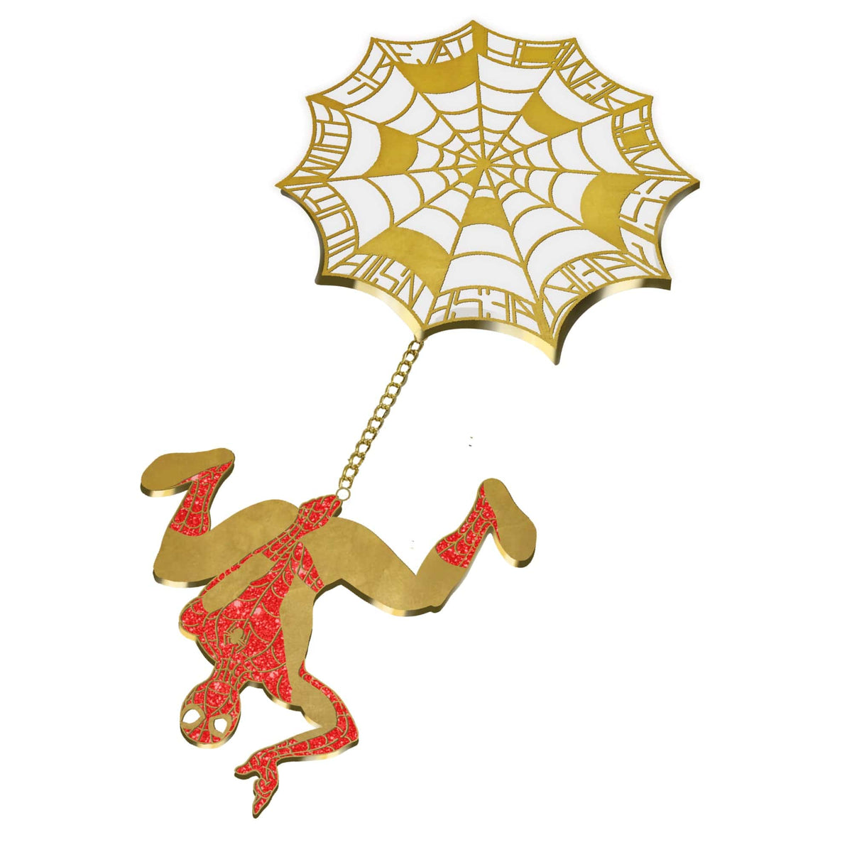 Strange Hero enamel pin, gold plating