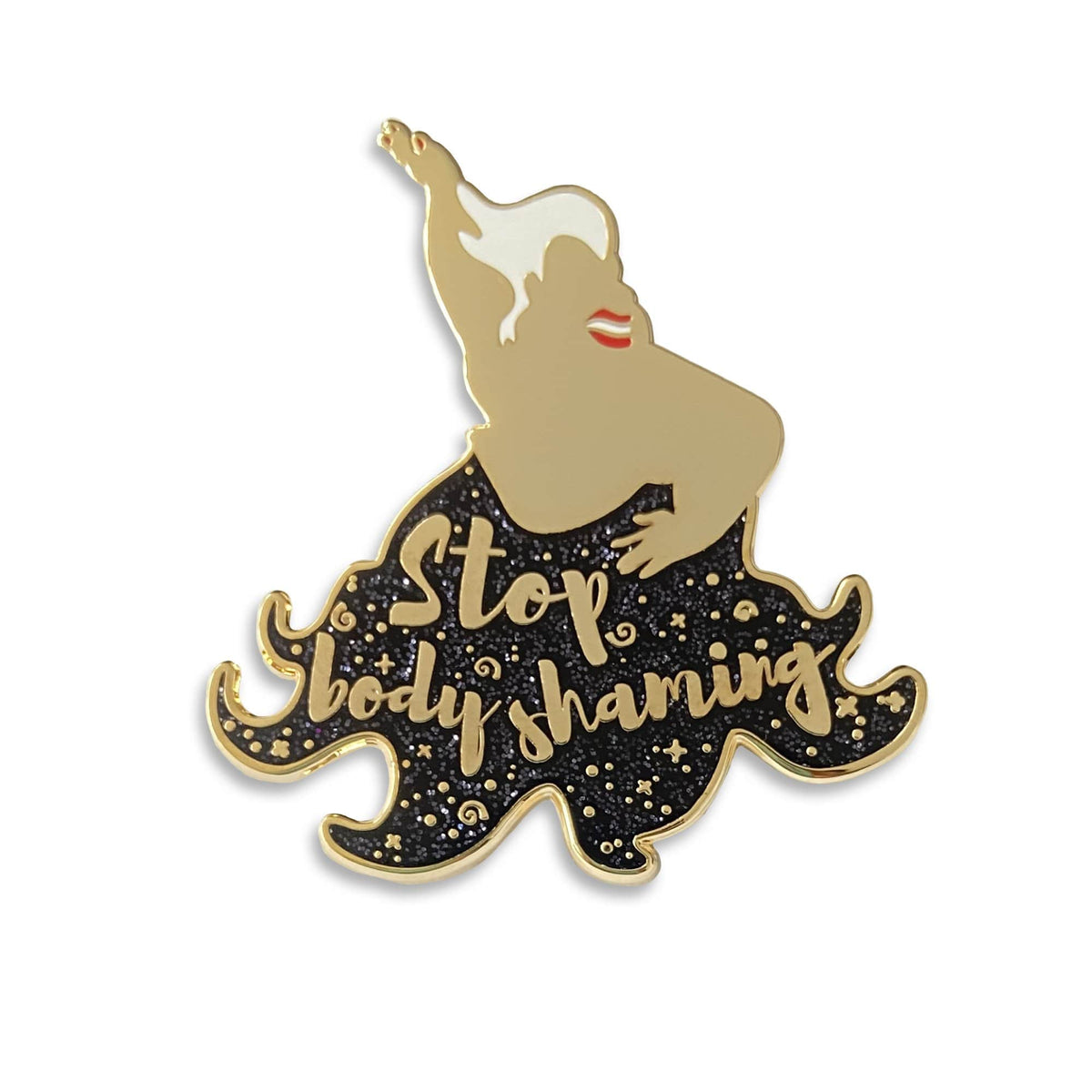 Stop Body Shaming enamel pin by Pinbuds