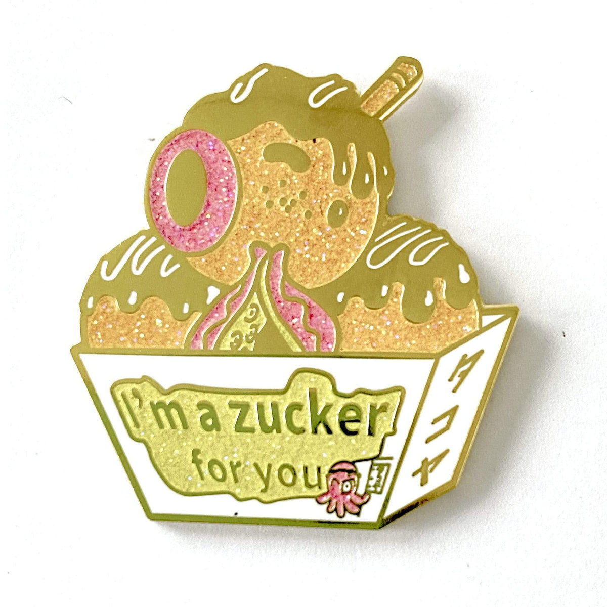 Takoyaki Animal X enamel pin by Pinbuds