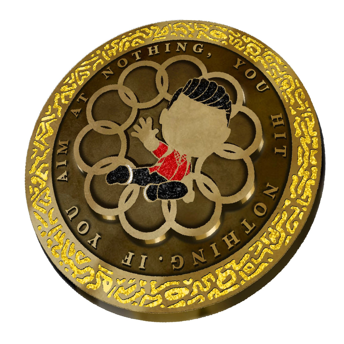 Ten Rings Spinner enamel pin by Pinbuds