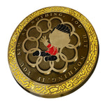 Strange Hero enamel pin, transparent