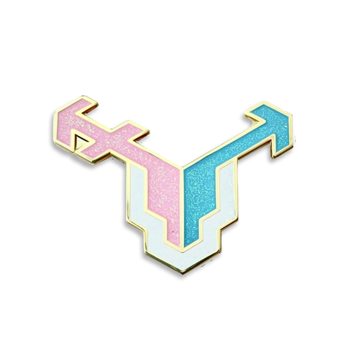 Transgendeer Pride enamel pin by Pinbuds