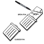 Trash Slider enamel pin, hard enamel