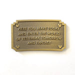Walt Disneyland Plaque enamel pin by Pinbuds
