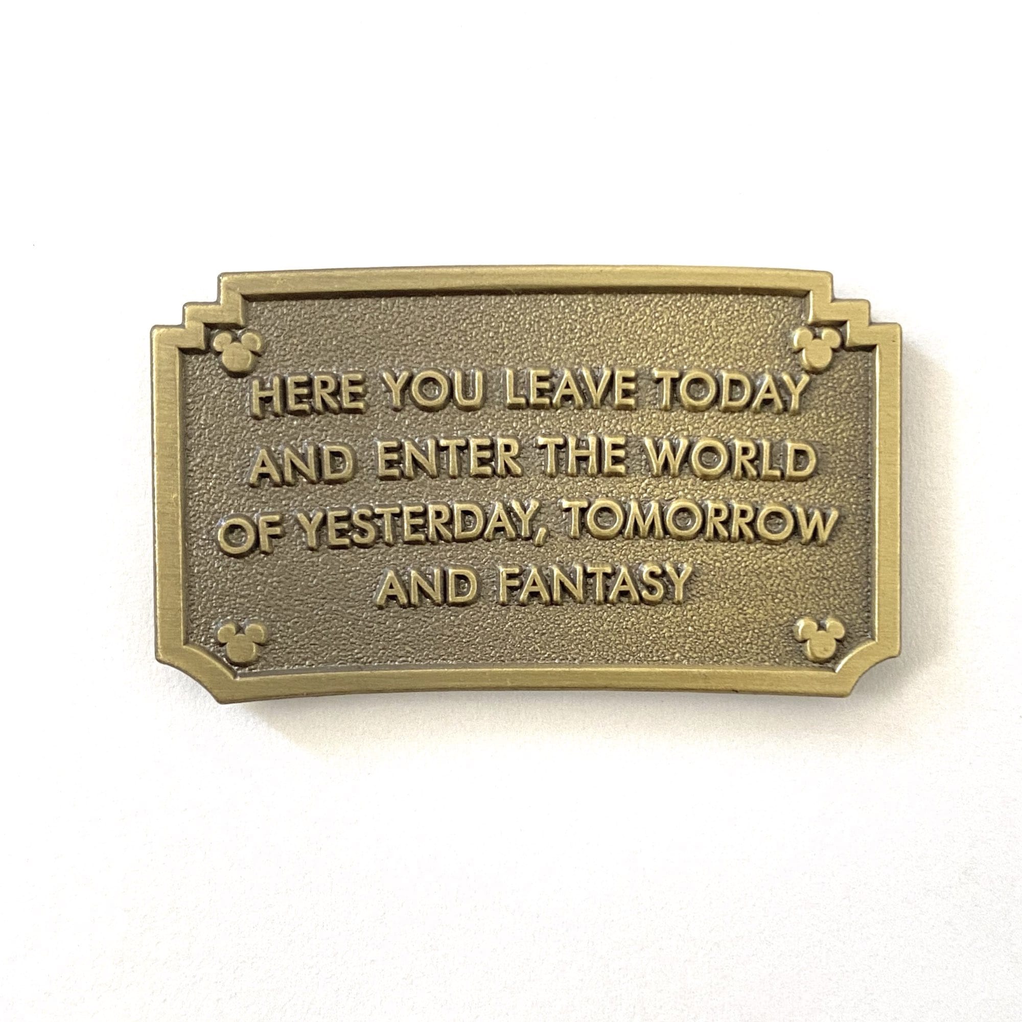 pinbuds Walt Disneyland Plaque Pin