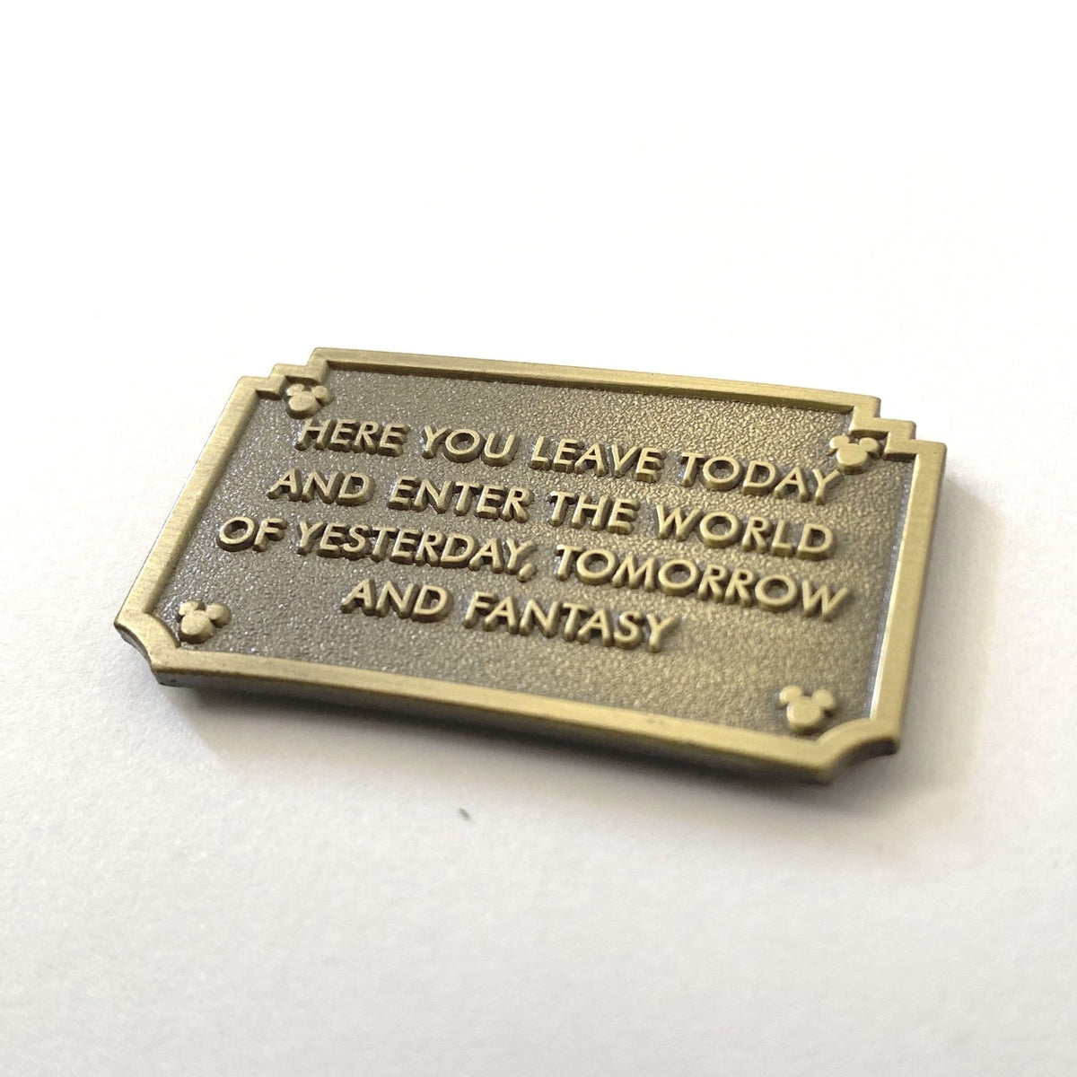 Walt Disneyland Plaque enamel pin, designed in Sydney