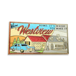 Westview enamel pin by Pinbuds