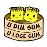 Dim Sum Pun enamel pin by Pinbuds