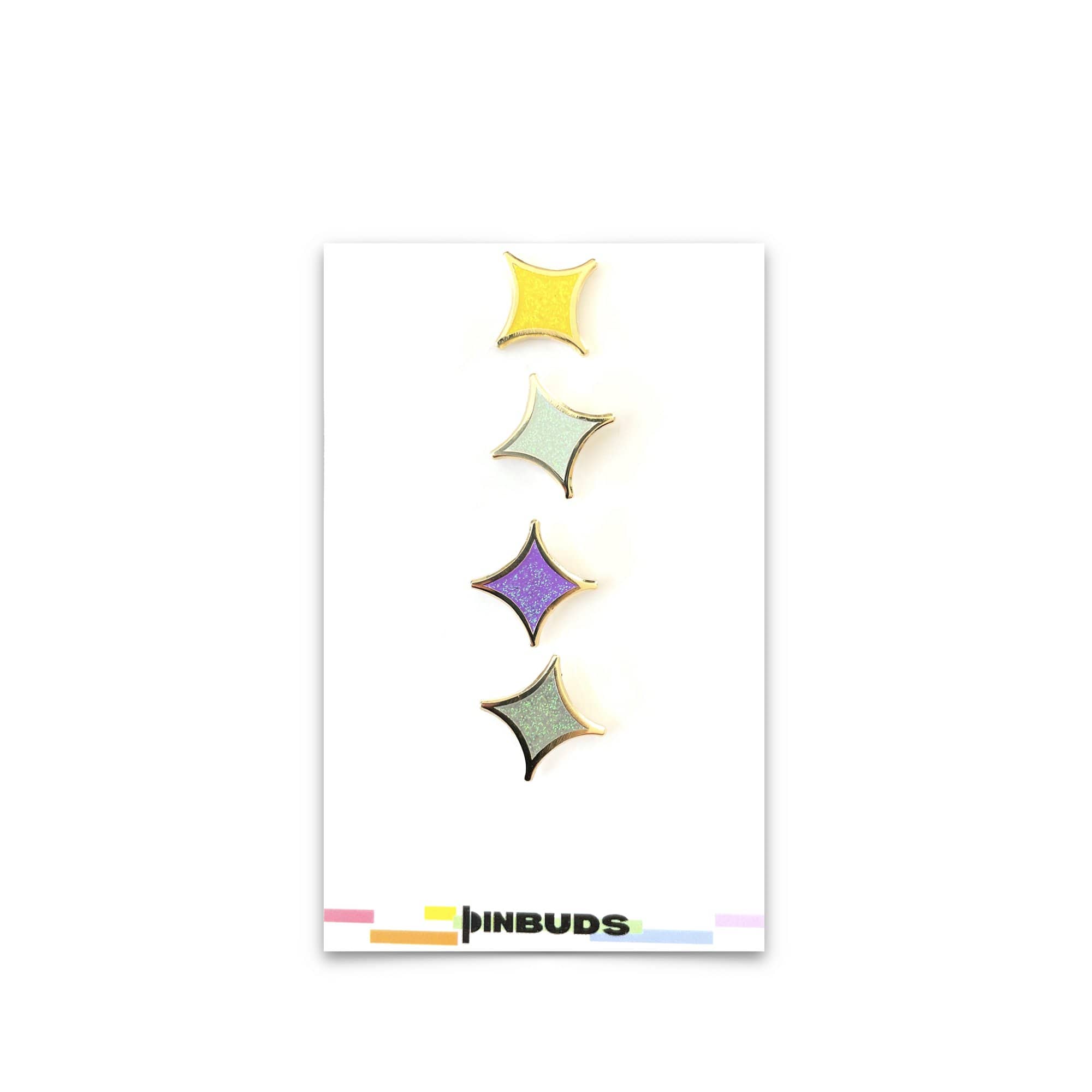 punimpressed Enby Star Pin Pack Enby 3 Pin bundle