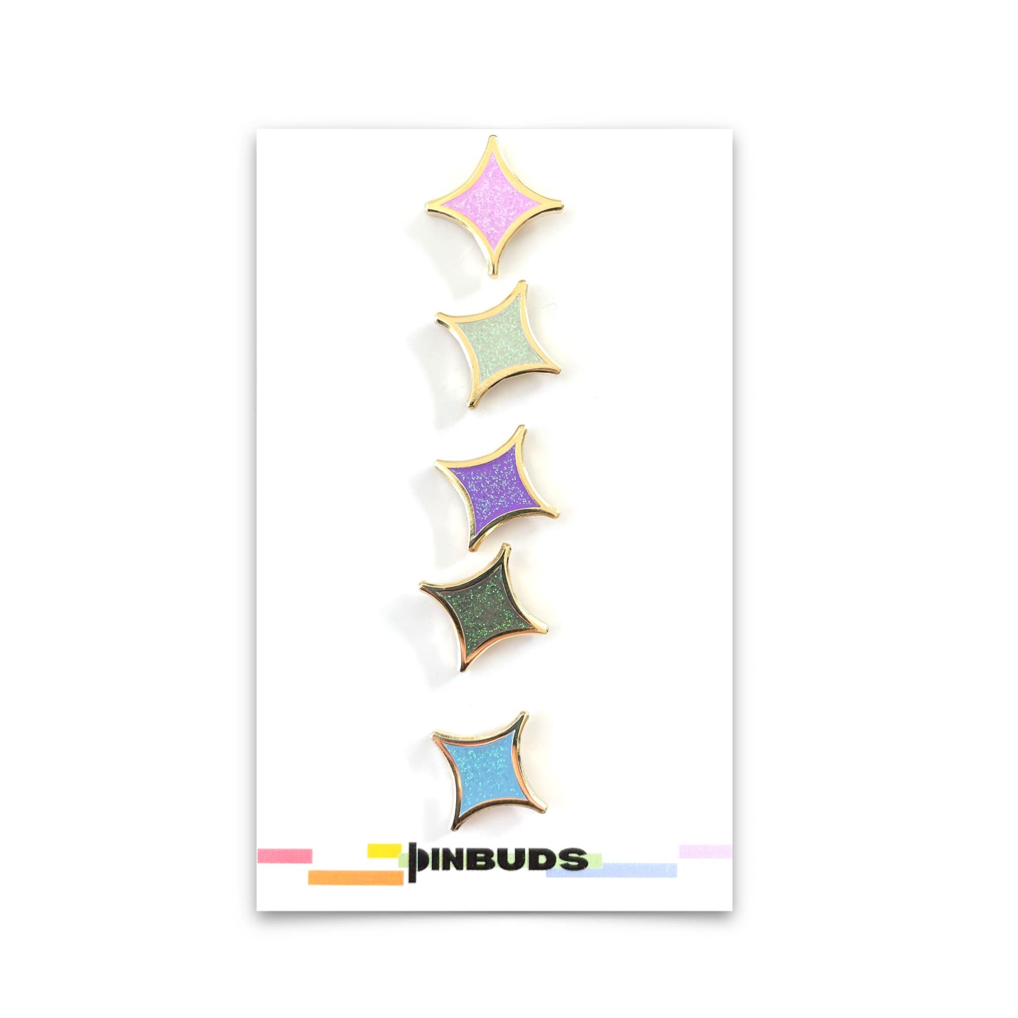 punimpressed Genderfluid Star Pin Pack Genderfluid Star pins
