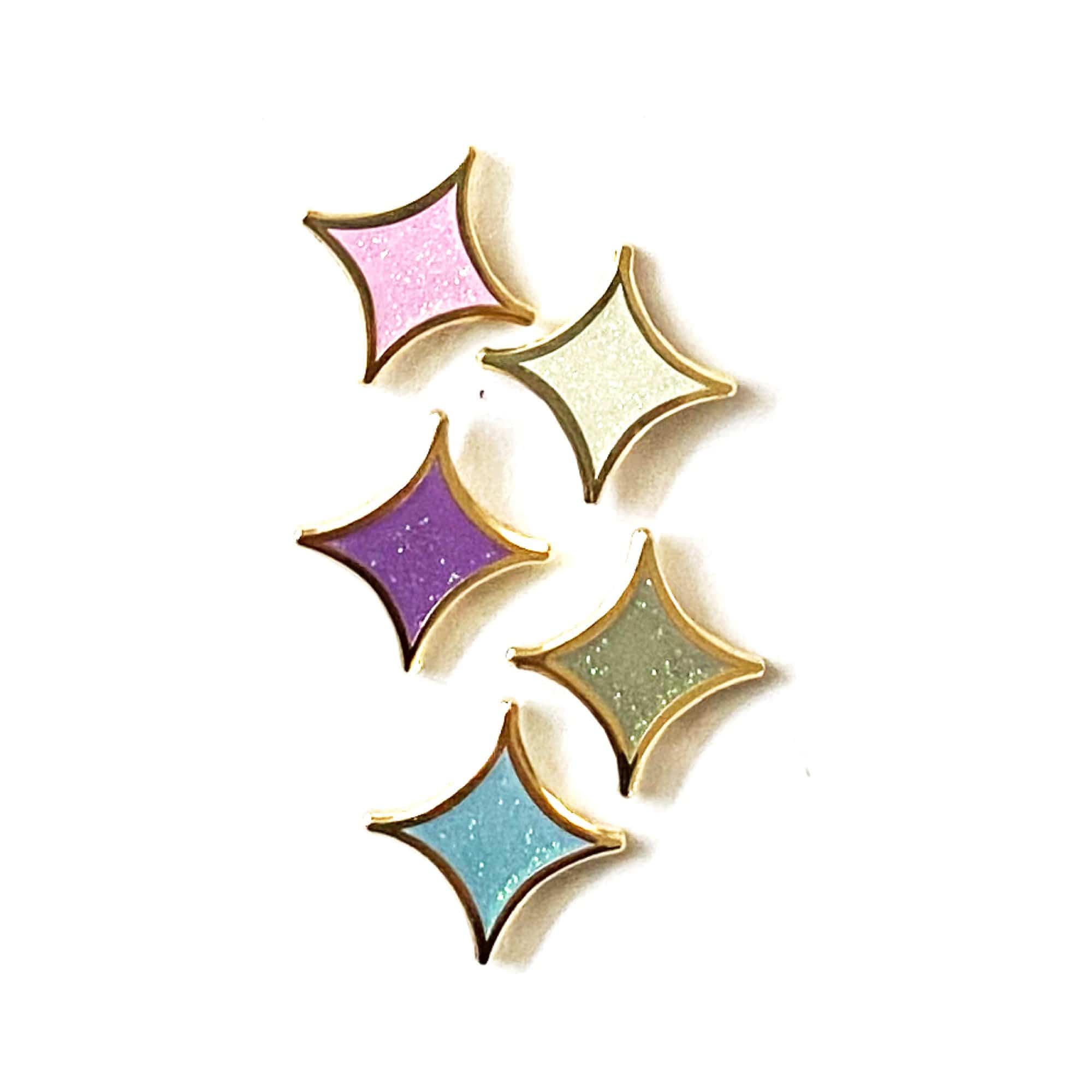 punimpressed Genderfluid Star pins