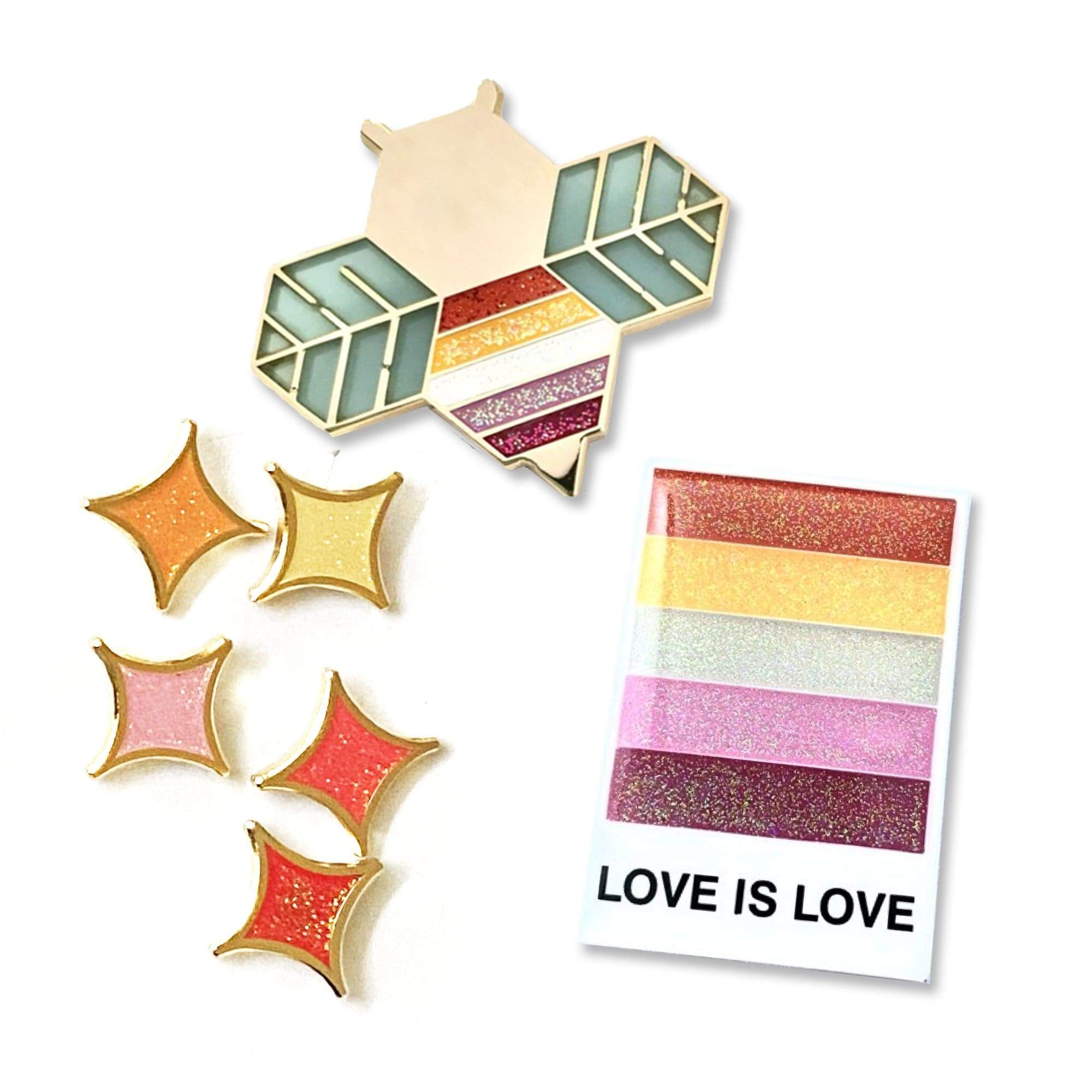 punimpressed Lesbian 3 Pin Bundle Lesbian 3 pin bundle