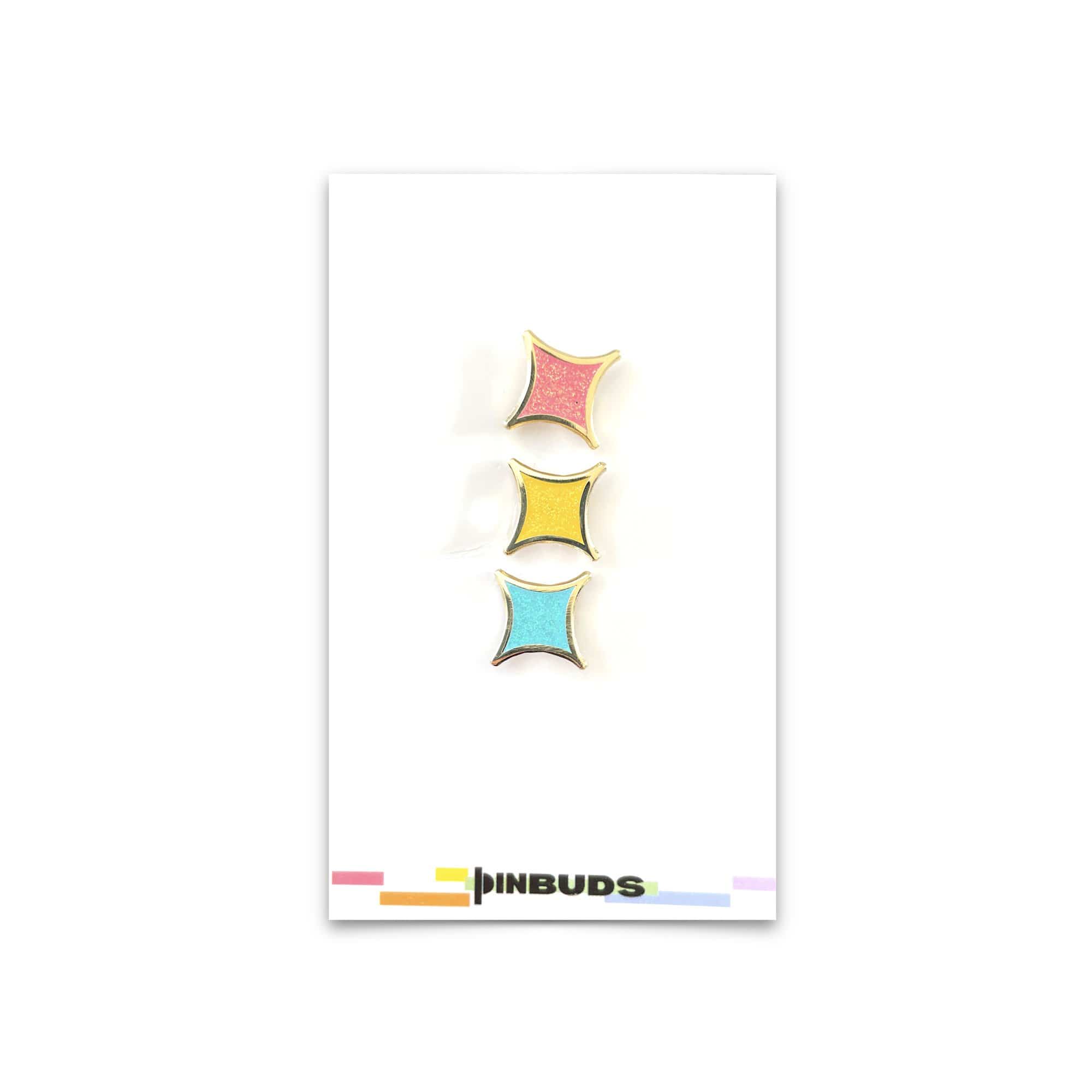 punimpressed Pansexual Star Pin Pack Pansexual Star Pins