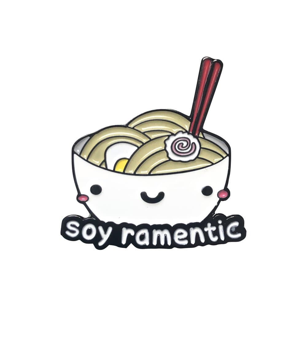 Soy Ramentic enamel pin by Pinbuds