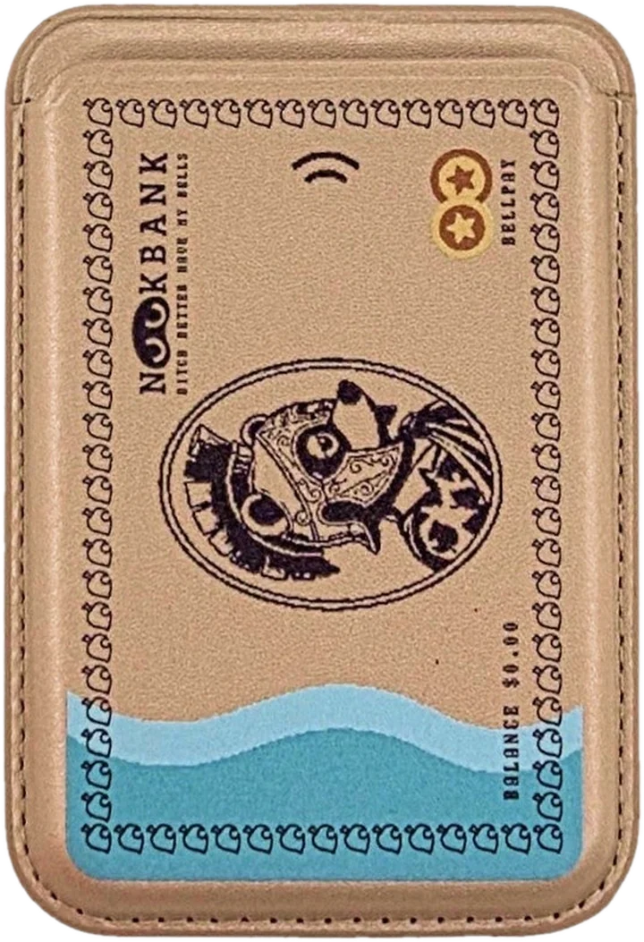 Nookbank MagSafe Phone Wallet on the back of a phone